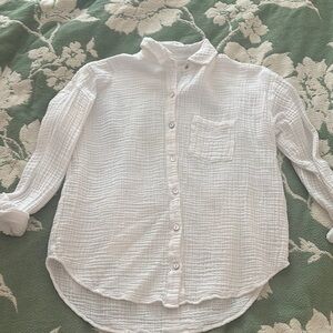 Lou & Grey Cream Textured Blouse